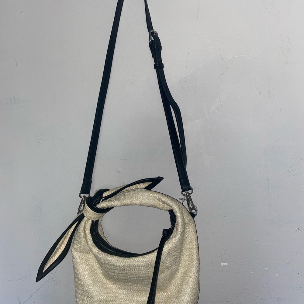 Cream and Black Bag